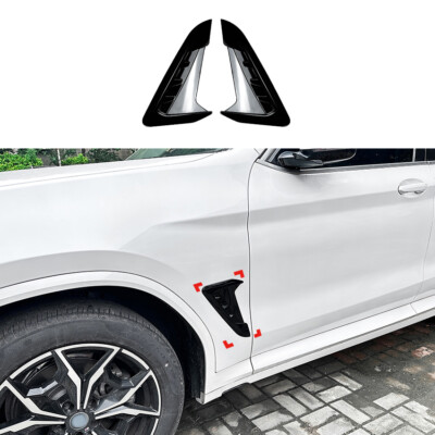 Black Fender Air Intakes Side Panels Fits BMW X3 X4 G01 G02 M-Sport