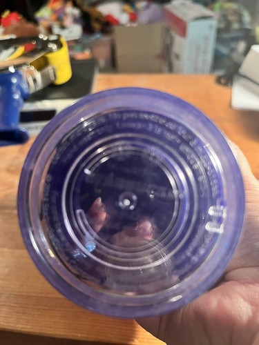 Starbucks Frappuccino 16oz Grande Cold Cup Tumbler Purple Dome Lid No Straw - Picture 3 of 7