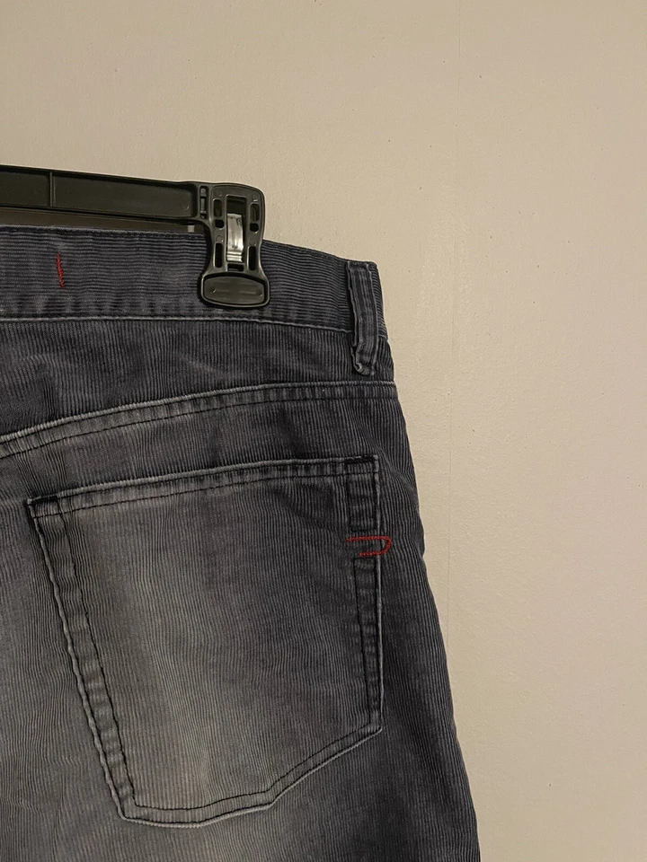 Pantalones de pana Diesel Industries Made in Italy Kratt Button Fly gris - 36 para hombre Foto 4 de 4