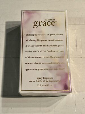 AMAZING Philosophy Summer Grace Eau de Toilette Spray Fragrance 4OZ JUMBO!SEALED