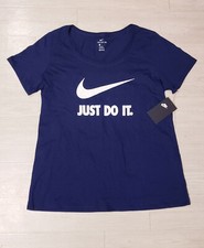 Nike Size M L Women's Scoop Neck Short Sleeve 100 Cotton T-Shirt