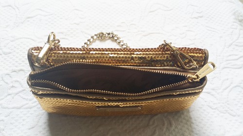 Bolso de mano MICHAEL KORS Gold Sequin MILIFUNCTION precio de venta sugerido por el fabricante $348 dorado, plateado - Imagen 12 de 34