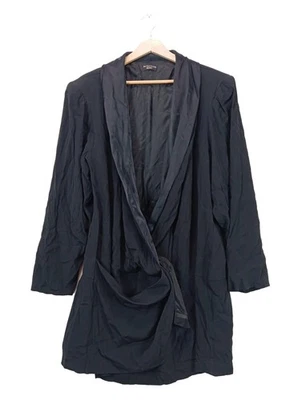 JEAN MARC PHILIPPE Vestido cruzado Mujeres Vestido Talla EU 52 negro look casual - Imagen 1 de 4