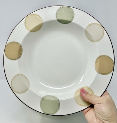Noritake Mocha Java Rimmed Soup / Pasta Serving Bowl 11'' Wide 2'' Deep - EXC