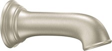 Moen 3858BN Replacement 7.25-Inch Nondiverter Tub Spout - Brushed Nickel