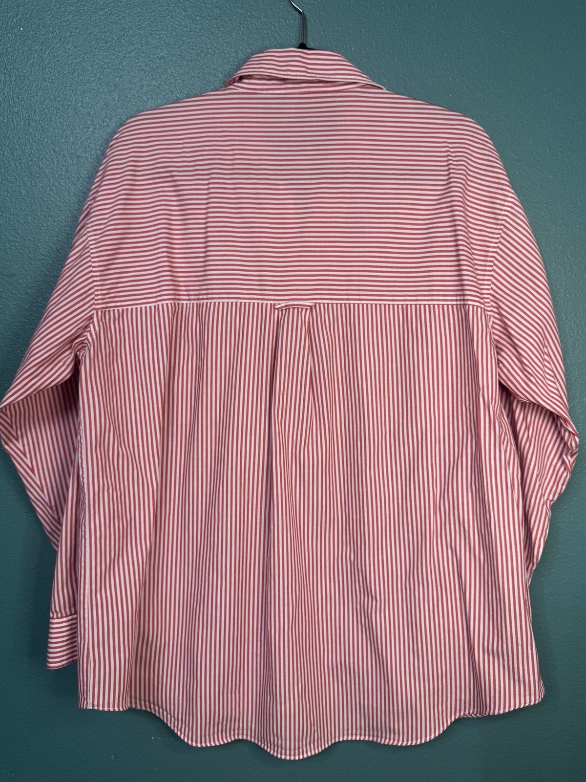 VTG Gap Button Down Fitted Premium Striped Long S… - image 4