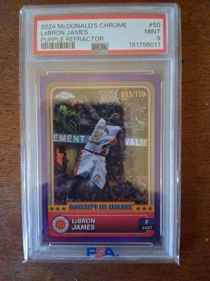 2024 Topps Chrome McDonald's All American LeBron James #50 Purple Refractor /150
