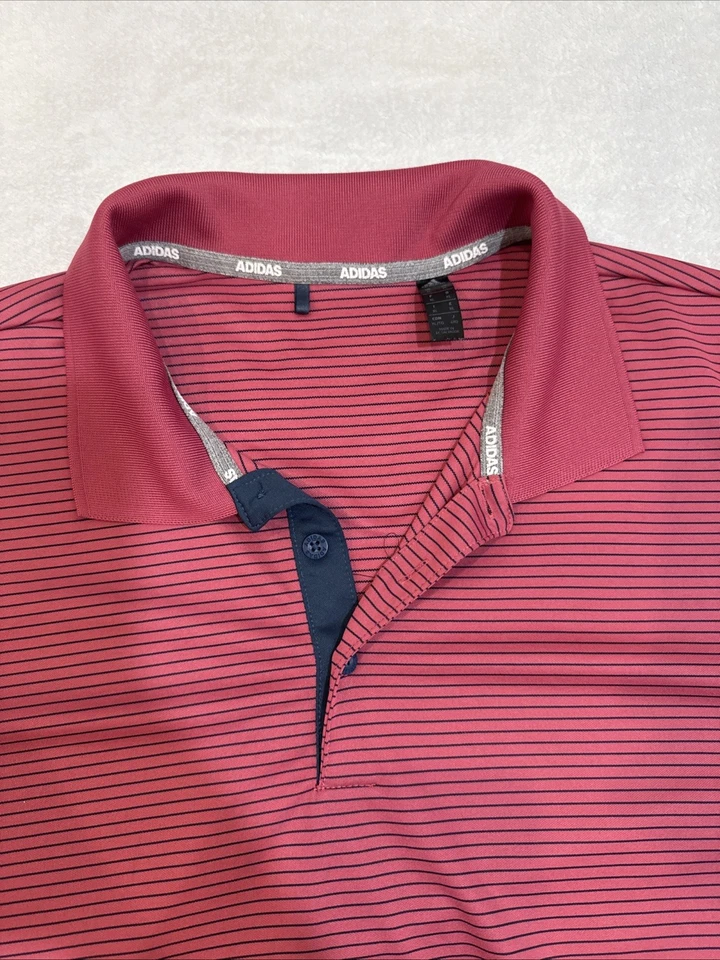 Polo ADIDAS GOLF Talla XLarge Para Hombre Transpirable Rayas Elástico Foto 3 de 4
