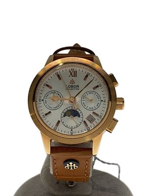 LOBOR Automatic Leather Classic Casual Watch Excellent JAPAN