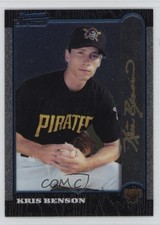 1999 Bowman Chrome Gold Foil Signature Kris Benson #339 sy3