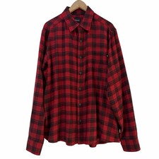 Marmot Buffalo Plaid Flannel Button Up Shirt Mens XL Red Outdoor Hiking Chore