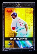 Mark McGwire RARE REFRACTOR GOLD PRIZM INVESTMENT CARD St. Louis Cardinals SP