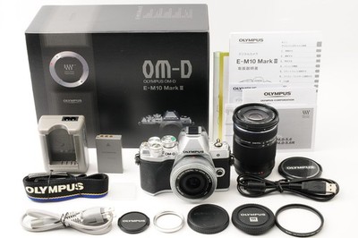 Olympus OM-D E-M10 Mark III silver + 14-42mm + 40-150mm【S/C 7492! TOP MINT】#374