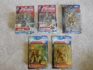 Gundam Universe lot of 5 Mobile Suits open packages Bandai
