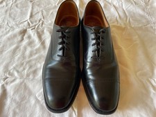 Church's Custom Grade Oxford Shoes Mens Black Leather Cap Toe 8C