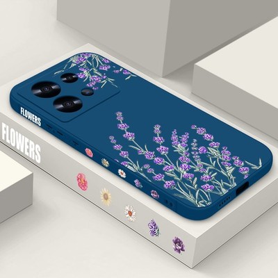 Silicone Soft Lavender Case For Xiaomi 14T Redmi Note 14 13 12 Pro Poco X6 Cover