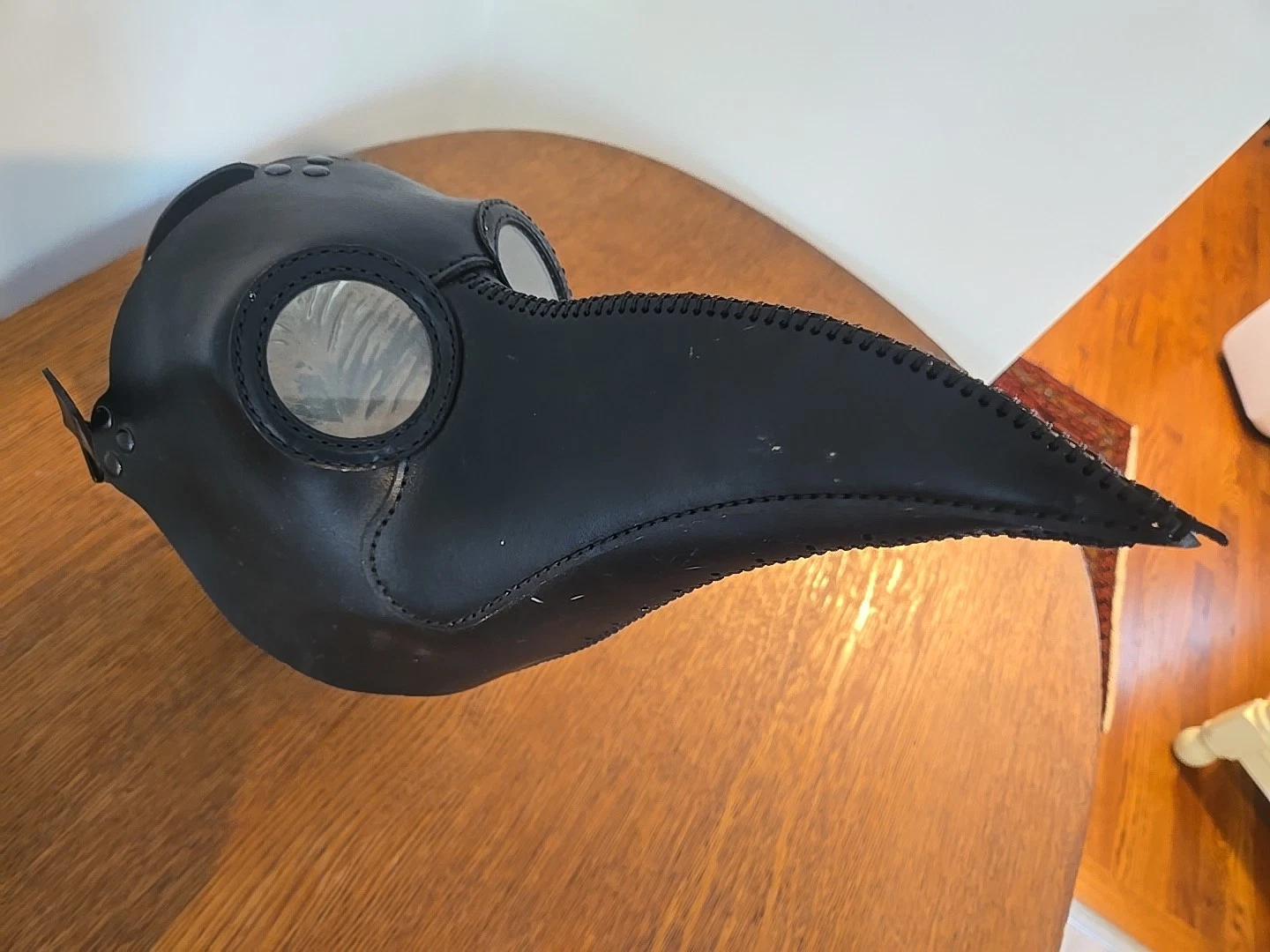 Ton Banwell Black Leather Plaque Doctor Mask