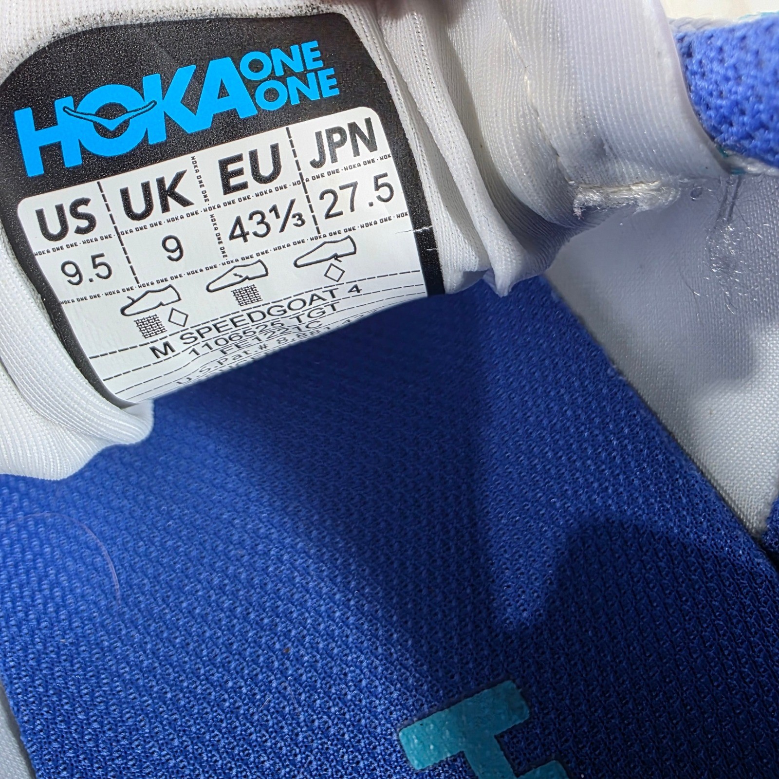 Hoka One One Speedgoat 4 Men's Trail Running Shoes Blue Tie Dye Size 9.5 thumbnail 8