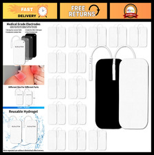 30PCS Replacement Electrode Pads for TENS Unit, 2" x 4", Compatible with AUVON