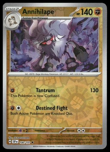 SV08: Surging Sparks #100/191 Annihilape HOLO