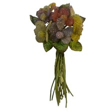 Vintage Beaded Sugared Floral Millinery Bouqu...