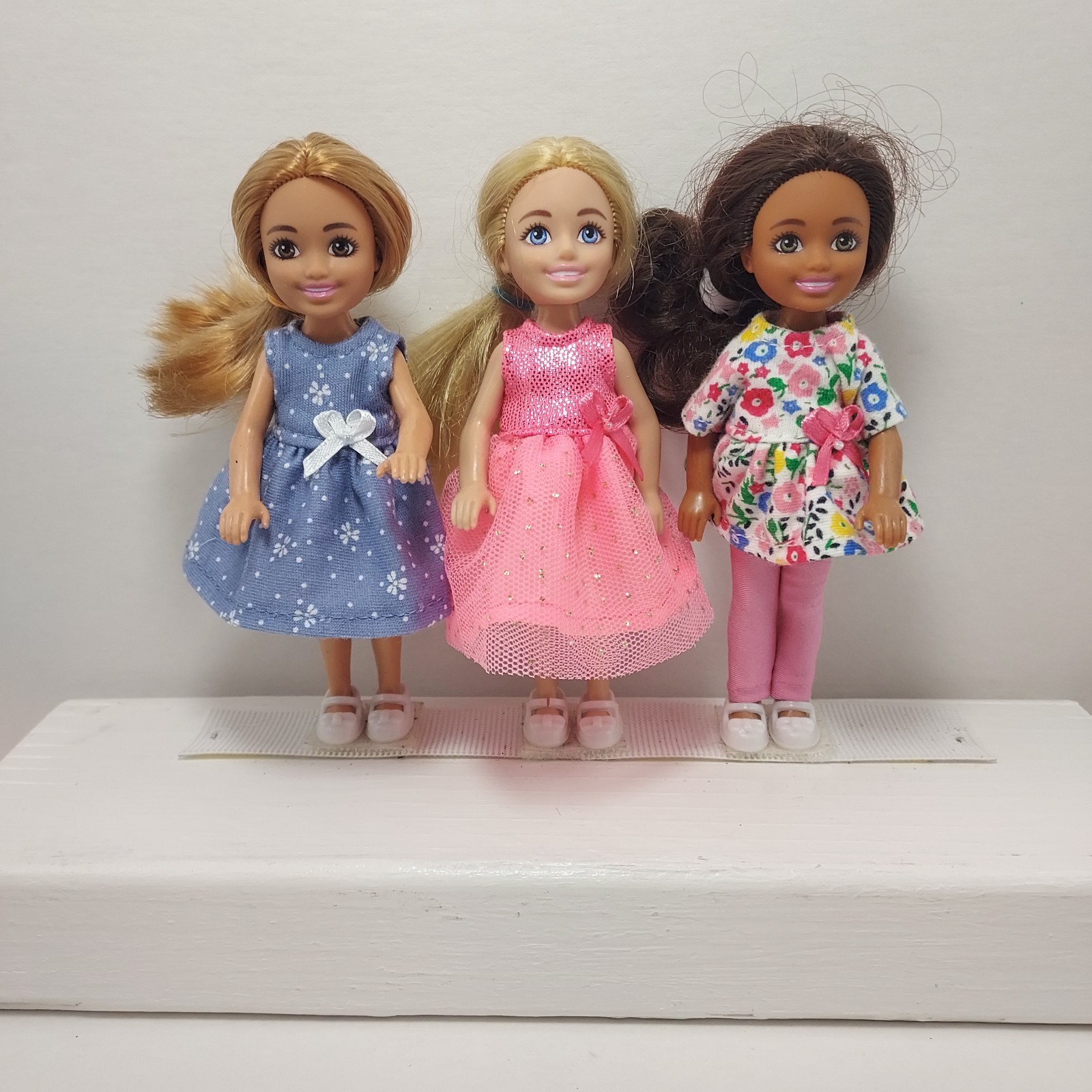  Chelsea Handmade Lot of 3 Outfits Made To Fit 6" Doll