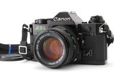 Exc 5 Canon AE-1 Program Black SLR Film Camera New FD 50mm f/1.4 From JAPAN