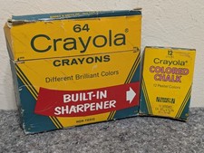 Vintage Crayola Crayon Lot: Colored Chalk & 6...