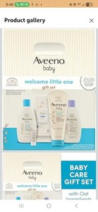 Aveeno Baby Welcome Little One Gift Set with Oat Ingredients, Multicolor