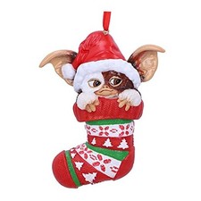Gremlins Hanging Festive Decorative Ornament for Christmas, Gizmo in Stocking