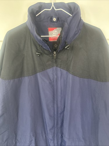 Colorado Clothing Tech Series 2XL blu navy e nero doppia zip intera giacca cappuccio - Foto 7 di 19