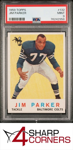 1959 Topps #132 Jim Parker RC Colts Hof PSA 9