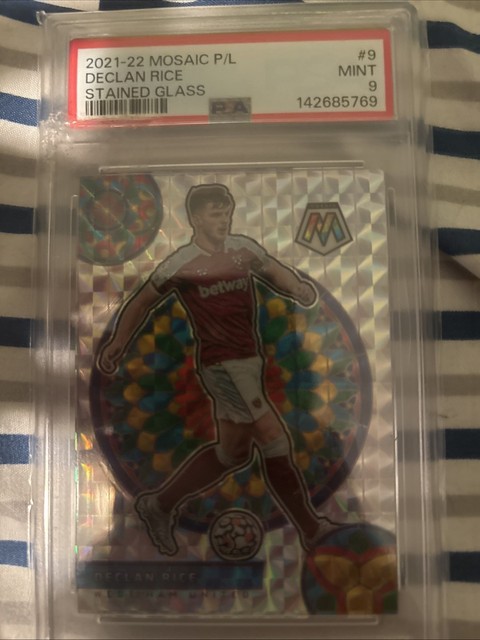 2021-22 Panini Mosaic Premier League - Stained Glass Declan Rice #9