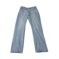 Levi's 501 Premium Big E Mens Light Wash Straight Leg Button Fly Jeans W34 L32