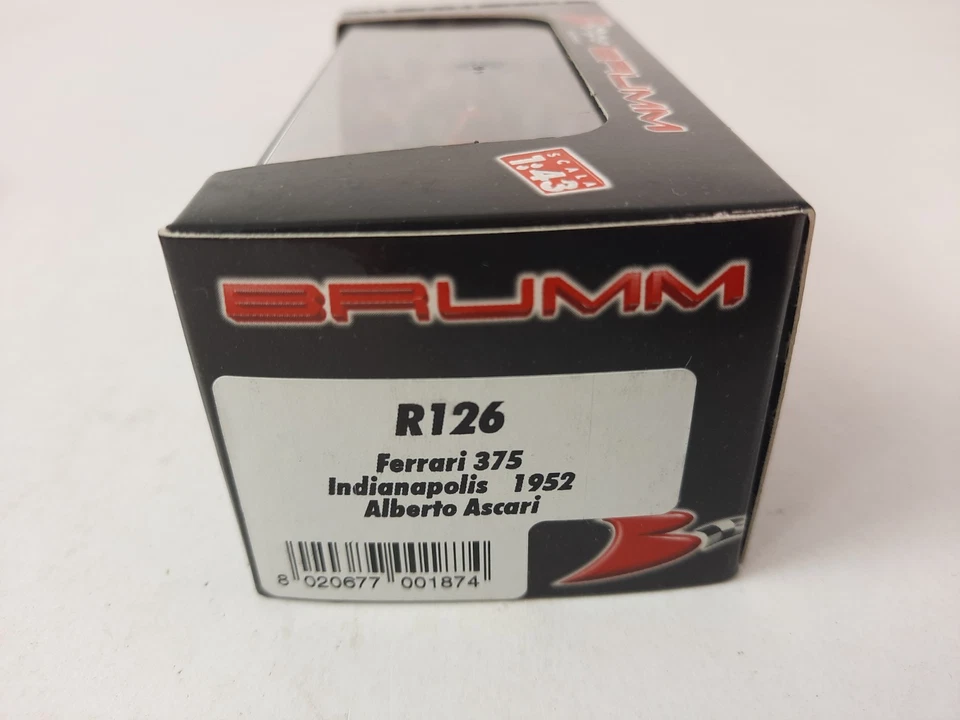 Brumm Ferrari 375 Indy #12 Alberto Ascari 500 Indianapolis 1952 1/43 R126 - Immagine 2 di 2