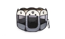 Image of Portable Pet Secure Playpen Pukkr, Foldable Outdoor Indoor Pet Fence Breathable.
