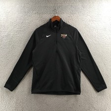 Nike Sweater Mens M Dri-Fit Black 1/4 Zip Pullover Minnesota State Mavericks