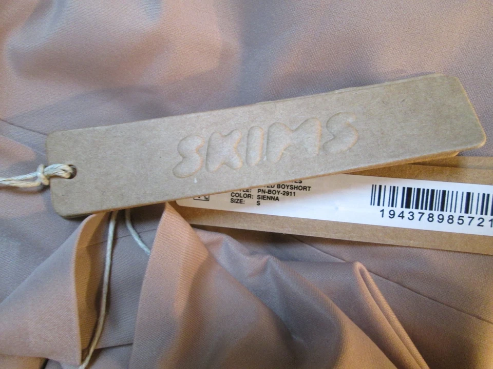 SKIMS 3 PR HI WAISTED BOY SHORT PANTIES SZ S NWTS! SIENNA COLOR GOOD BUY! - Image 4 of 4
