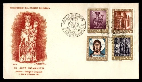 Mayfairstamps Spain FDC 1961 El Arte Romanico Combo First Day Cover aax_25559