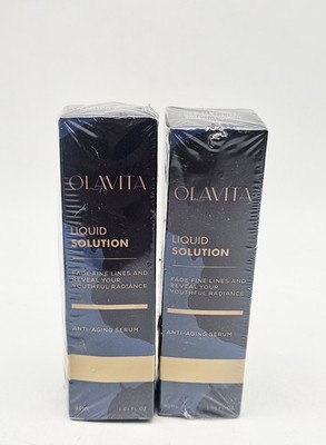 Olavita Liquid Solution Anti-Aging Serum Set Of 2 Skin Health Vitamin C Collagen