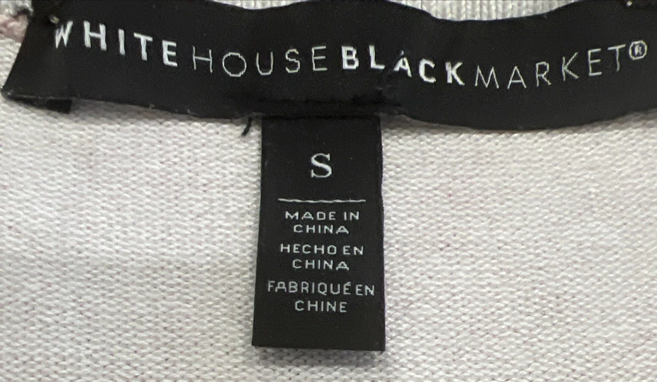 SUÉTER CÁRDIGAN CASA BLANCA MERCADO NEGRO Floral Magnolias Rubor Rosa Talla Pequeño Foto 2 de 3