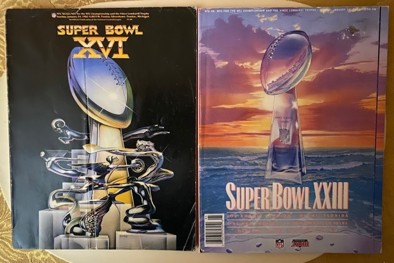 (2) San Francisco 49ers Super Bowl Programs  XVI-1982 & XXIII-1989 Montana  Rice