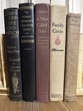 Decorative Books ~ Lot of 5 ~ Vintage Decor, Prop, Staging 