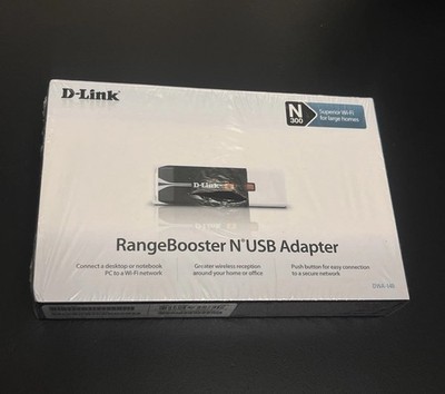D Link Range Booster USB Adapter DWA140 N300 New Sealed