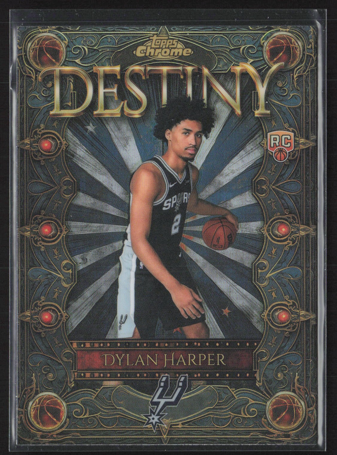 2025-26 Topps Chrome #D-2 Dylan Harper DESTINY REFRACTOR