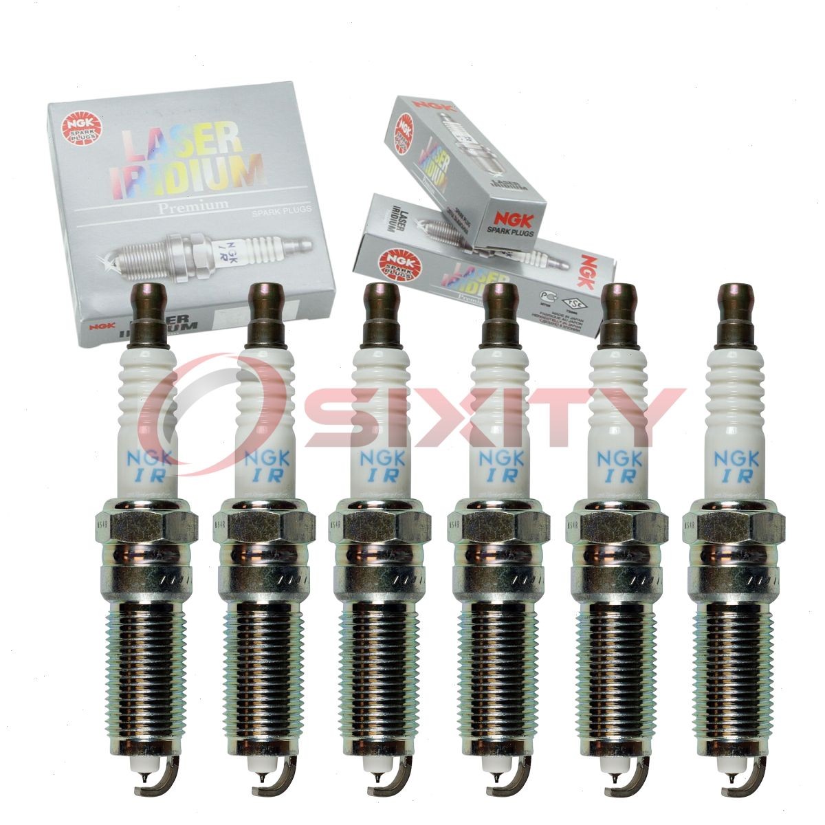 6 pc NGK 94769 ILZTR6A8G Laser Iridium Spark Plugs for SP532 CYFS13YRC fs