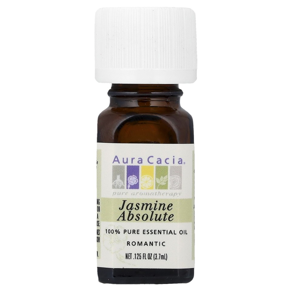 100% Pure Essential Oil, Jasmine Absolute, 0.125 fl oz (3.7 ml)