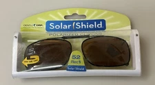 Solar Shield Polarized Clip On Sunglasses (52 Rec 1) With Case