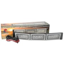 Red Rooster® Led Hood Headlight Conversion Kit - Flood Beam 3 Lights - 60w