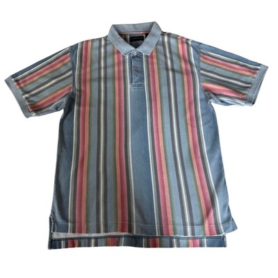 Context Vintage 90 s Jean/Multi Color Polo Shirt Size Small
